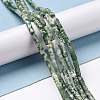 Natural Green Spot Jasper Beads Strands G-D464-14-2