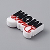 Word Dance Mom Silicone Beads SIL-WH0002-92-2