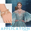 1 Set Iron Starfish & Natural Shell & Plastic Pearl Charm Bracelet & Dangle Earrings & Bib Necklaces Set SJEW-PH0001-15-6