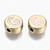 Alloy Enamel Beads X-ENAM-S122-029G-RS-2