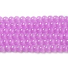 Baking Paint Imitation Jade Glass Round Bead Strands X-DGLA-Q021-4mm-44-2