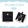 4 Sets Square Microfiber Packing Button Bags ABAG-WR0001-09C-2