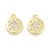 Brass Micro Pave Cubic Zirconia Pendants ZIRC-P120-01G-1
