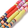 Handmade Polymer Clay Bead Strands CLAY-C003-04C-1