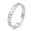 Non-Tarnish 304 Stainless Steel Moon Phase Finger Ring for Women RJEW-A006-03P-3