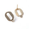 Alloy Stud Earring Findings PALLOY-WH0085-15LG-1