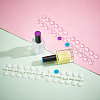 2 Sets 2 Colors Plastic False Nail Tips Color Chart MRMJ-PH0001-62-3