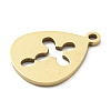 Ion Plating(IP) 316L Surgical Stainless Steel Pendants STAS-M317-27G-2