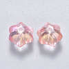 Transparent Spray Painted Glass Beads GLAA-S190-005A-07-2