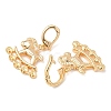 Brass Micro Pave Cubic Zirconia Peg Bails KK-A279-07G-2