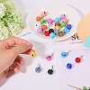 28Pcs 14 Colors Iron Bell Pendant Decoration AJEW-GL0002-53-3