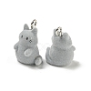 Flocky Acrylic Pendants FIND-A044-01D-2