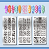 Stainless Steel DIY Nail Art Templates MRMJ-WH0092-103-3