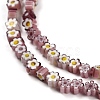 Handmade Millefiori Glass Bead Strands X-LAMP-J035-4mm-10-5