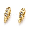 Brass Micro Pave Cubic Zirconia Tube Bails X-ZIRC-H119-11-2