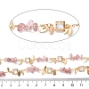 Handmade Brass Glass Square Link Chains CHC-F019-10G-02-2