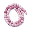 Ombre Effect Dyed Glass Beads Strands X-GLAA-T031-01O-11-3