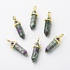 Natural Ruby in Zoisite Double Terminated Pointed Pendants G-G902-B15-4