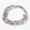Natural Striped Agate/Banded Agate Beads Strands X-G-G581-8mm-09-2