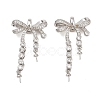 Brass Micro Pave Cubic Zirconia Peg Bails CU-CBA8264-04P-1