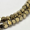 Electroplate Non-magnetic Synthetic Hematite Beads Strands G-I175-08-1