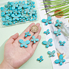 PandaHall Elite 42Pcs 3 Style Synthetic Turquoise Beads G-PH0001-91-3