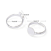 Brass Pad Ring Base Findings EC022-S-7