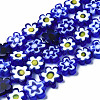 Handmade Millefiori Glass Bead Strands LAMP-J035-8mm-37-1