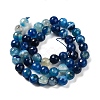 Natural Striped Agate/Banded Agate Beads Strands G-A246-8mm-07-6