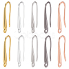 40Pcs 5 Colors Eco-Friendly Brass Earring Hooks KK-SC0006-48-1