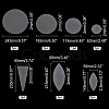 Acrylic Sunflower Quilting Rulers Set DIY-WH0343-97-2