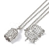 Brass Pendant Necklaces NJEW-G089-11P-1