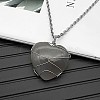 Natural Gray Agate Pendant Necklaces CY8832-11-1