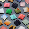 14Pcs 14 Style Pyramid Natural & Synthetic Gemstone Home Display Decorations G-FG00001-04-4