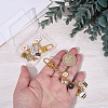 2Pcs 2 Styles Alloy Enamel Pendant Decorations HJEW-BM0001-46A-3