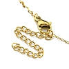 Natural Mixed Gemstone Column Beaded Anklet with PVD Vacuum Plating Golden 304 Stainless Steel Chains for Women AJEW-Z008-03-4