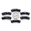 Opaque Spray Painted Acrylic Beads MACR-S372-002F-B01-3