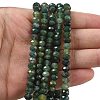 Natural Moss Agate Bead Strands G-D344-A11-2
