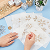 Snowflake Pattern Hotfix Rhinestones DIY-WH0430-205F-3