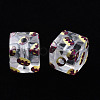 Transparent Printed Acrylic Beads MACR-S374-09A-01-2
