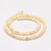 Natural Shell Bead Strands G-K153-B47-6mm-2