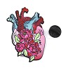 Floral Heart Enamel Brooches AL-I001-02EB-04-3