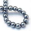 Baking Paint Glass Pearl Bead Strands X-HY-Q003-3mm-12-4