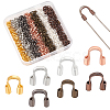840Pcs 7 Color Brass Wire Guardians KK-PH0010-09-1