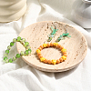 1Pc Flat Round Shape Marble Desktop Storage Tray AJEW-BBC0002-56-7