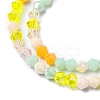 Electroplate Glass Beads Strands EGLA-D018-02D-3