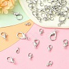 50Pcs 5 Styles Zinc Alloy Lobster Claw Clasps FIND-YW0003-96P-2