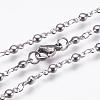 304 Stainless Steel Chain Necklaces STAS-P164-12-3