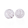 Transparent Handmade Blown Glass Globe Beads LS-GLAA-T012-35B-04-2
