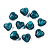 Handmade Silver Foil Glass Beads FOIL-R050-12x8mm-11-1